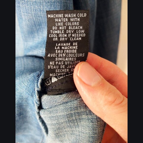 Velvet Heart Blue Button Down Shirt - Picture 7 of 7